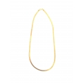 14Kt Yellow Gold Satin Fancy Flat Omega Necklace (8.00gr)